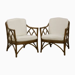 Lounge Chairs from McGuire, 1970s, Set of 2
