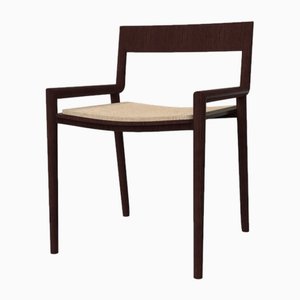 Collector Nihon Dining Chair in Famiglia 07 Fabric and Dark Oak by Francesco Zonca Studio