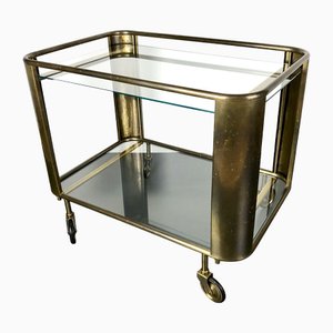 Bar Wagon in Brass and Glass, 1950s