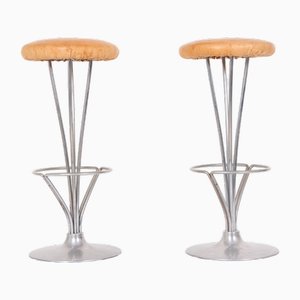 Bar Stools by Piet Hein for Fritz Hansen, 1988, Set of 2