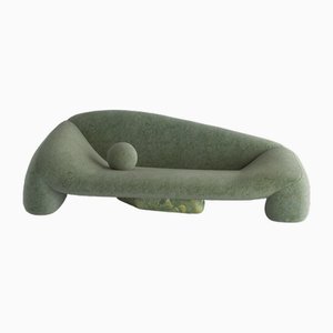 Jell Sofa in Light Green Fabric by Alter Ego Studio