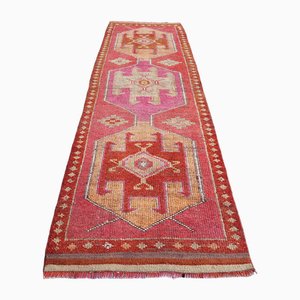 Tapis Oushak Rouge Rose Organique, 1960s