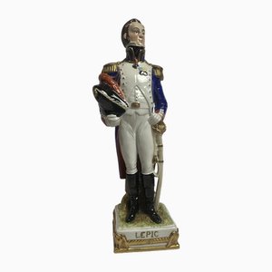 Figura Marshall Lepic de porcelana de Scheibe Alsbach, Sajonia