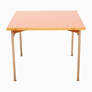 Table avec Pieds en Acier Tubulaire Chromé