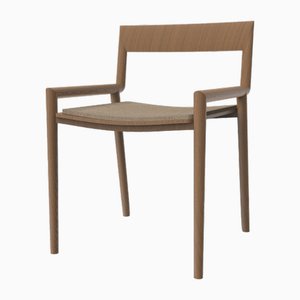 Collector Nihon Dining Chair in Famiglia 07 Fabric and Walnut by Francesco Zonca Studio