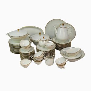 Bavaria Porcelain Dishes, Witherling, 1950s, Set of 68