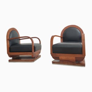 Art Deco Armchairs, Set of 2