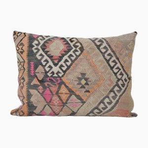 Funda de cojín Kars Kilim turco vintage en rosa