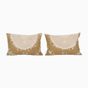 Vintage Mid-20th Century Samarkand Suzani Cushion Covers, Set of 2