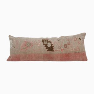 Housse de Coussin Lombaire Vintage Pale en Laine avec Couleur Pastel