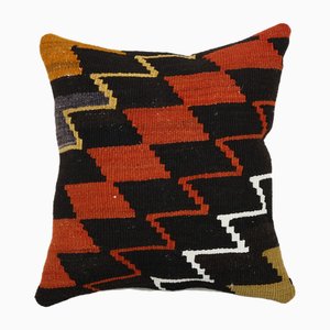 Turkish Geometric Kilim Cushion Cover