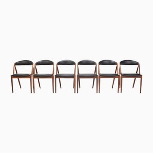 Set de 6 Chaises de Salle à Manger par Kai Kristiansen pour Schou Andersen, 1960s, Set de 6