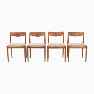 Chaises de Salle à Manger par Johannes Andersen pour Uldum Furniture Factory, Danemark, 1960s, Set de 4