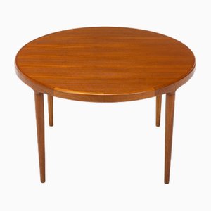 Round Extendable Dining Table in Teak by Harry Østergaard for Randers Furniture Factory, 1960s