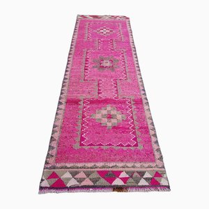 Vintage Turkish Oushak Runner Rug, 1960s