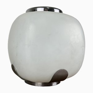 Italienische Tischlampe aus Glas & Metall, 1950er