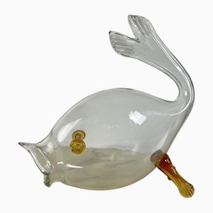 Großer Mid-Century Murano Glas Fisch, 1950er