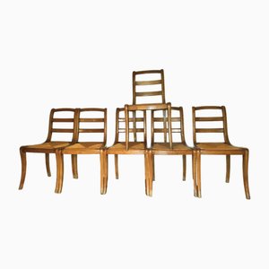 Chaises Style Louis Philippe en Merisier, Set de 6