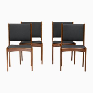 Teak Dining Chairs, 1960s, Set of 4