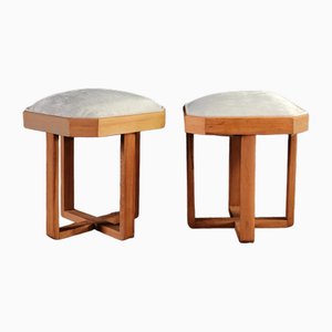 Italienische Art Deco Hocker, 2er Set