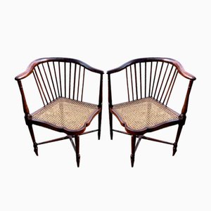 Art Nouveau Corner Chairs attributed to Adolf Loos for FO Schmidt, 1890s, Set of 2