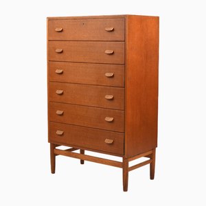 Tallboy Chest of Drawer by Poul M. Volther for FDB, 1950s