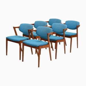 Vintage Dining Chairs in Teak, 1960s, Set of 6