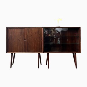 Mid-Century Danish Rosewood Cabinets by Poul Cadovius, Set of 2