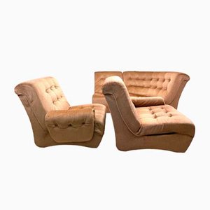 Modulares Vintage Sofa mit Fußhocker, 1980er, 7 Set