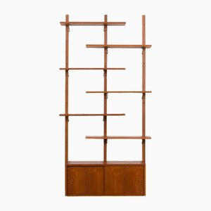 Mid-Century Modern Teak Wall Unit, Denmark, 1970s