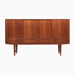 Credenza alta Mid-Century in teak di EW Bach per Sejling Skabe, Danimarca, anni '60