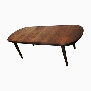 Mesa de comedor holandesa grande oval de teca