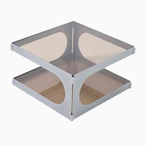 Low Aluminum Side Table by Pierre Vandel, 1970s