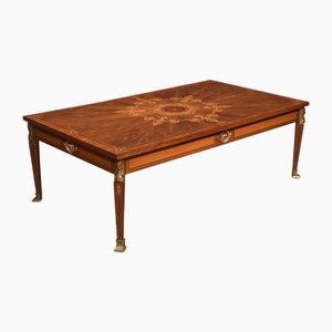 Table Basse en Noyer Incrusté, 1950s