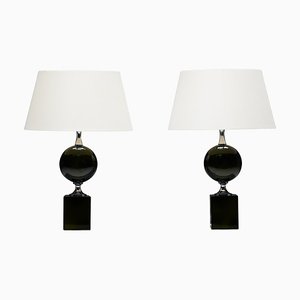 Table Lamps attributed to Philippe Barbier, France, 1970s, Set of 2