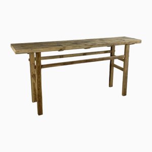 Wooden Console Bench Table