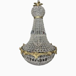 Large French Style Basket Chandelier