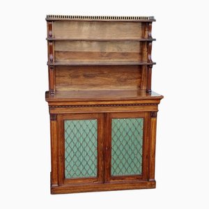 Late Regency Rosewood Waterfall Bookcase/Chiffoniere from Holland & Son