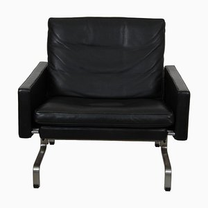 Pk-31/1 Lounge Chair in Black Leather by Poul Kjærholm, 1999