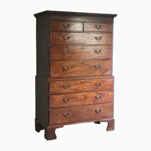 Antique Georgian Mahogany Chest on Chest