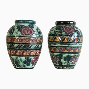 Mendoza Pottery Vases from Shorter & Sons, Set of 2