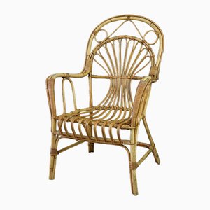 Vintage Cane Chair in Bamboo