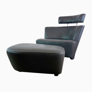 Drift Lounge Chair and Ottoman from Walter Knoll / Wilhelm Knoll, Set of 2