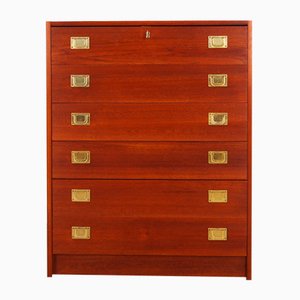 Vintage Danish Teak Chest of Drawers, 1960s