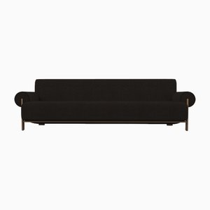 Modern Paloma Sofa in Famiglia 53 Fabric and Walnut by Collector
