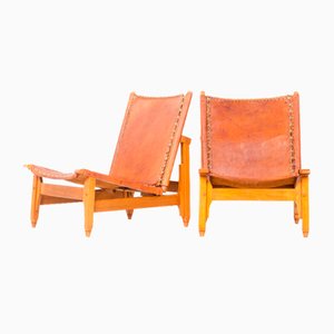 Low Chairs attributed to Werner Biermann for Arte Sano, 1960s, Set of 2