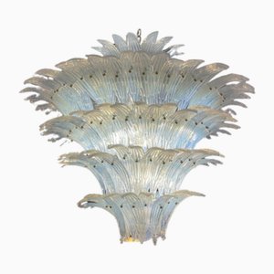 Lampadario a palmette in vetro di Murano di Barovier & Toso