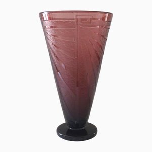 Glass Vase by Charles Schneider, 1920s