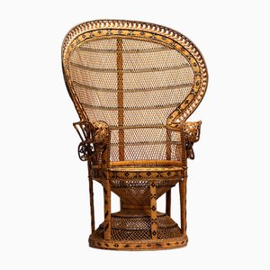 Rattan Peacock Chair, 1970s