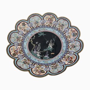 Japanischer Cloisonné-Ladeteller